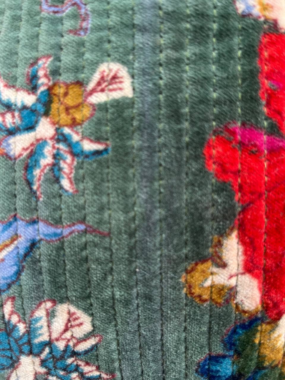 bhavnas boutique - Wholesale Tote Bag - Women's - Party Wear Floral Jaipuri Quilted Velvet Cotton Women Bags2