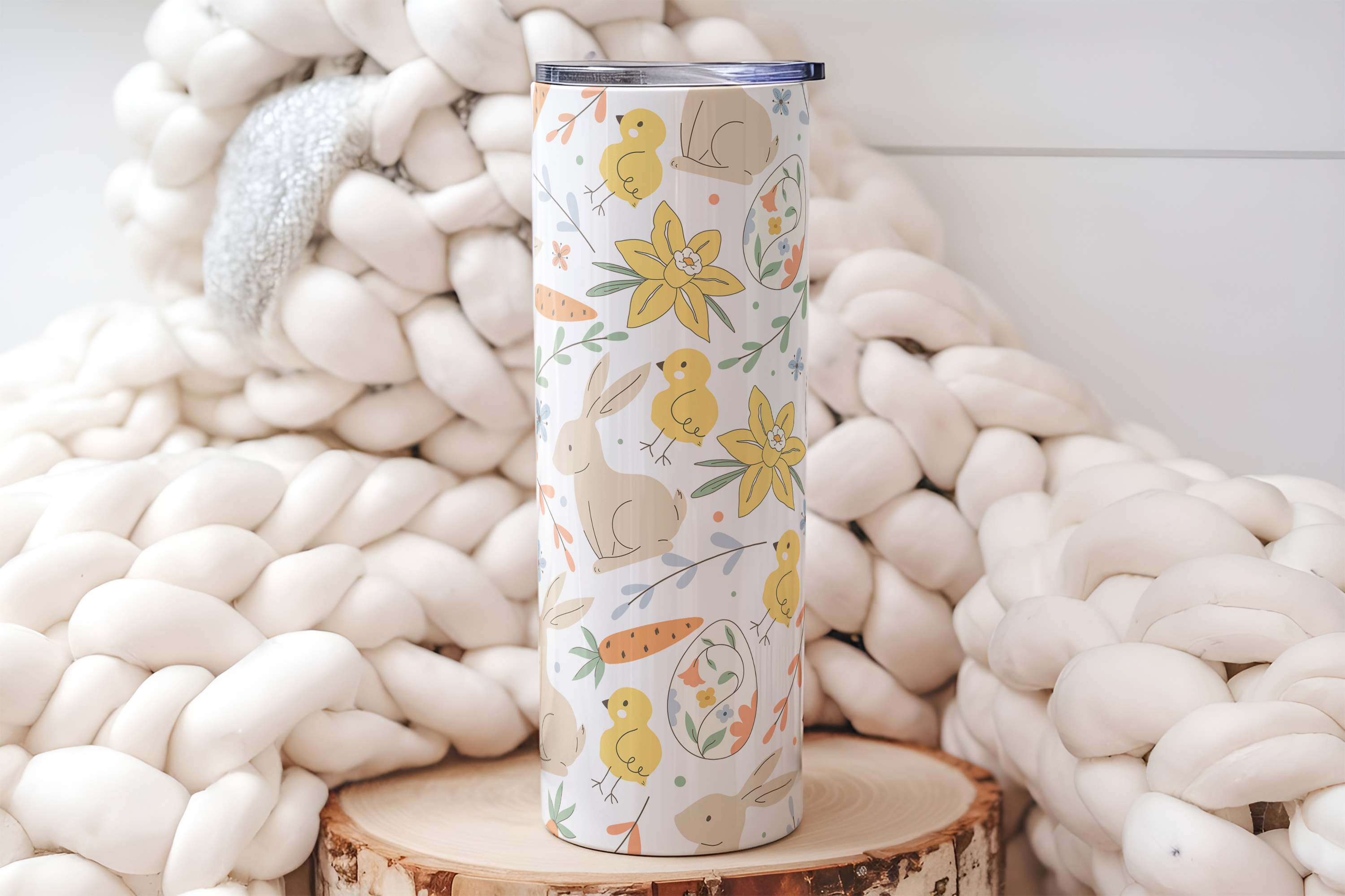 So Peachy Designs - Wholesale Insulated Mug/Tumbler - Easter Tumbler, Cute Easter Tumbler, Easter Cup
0