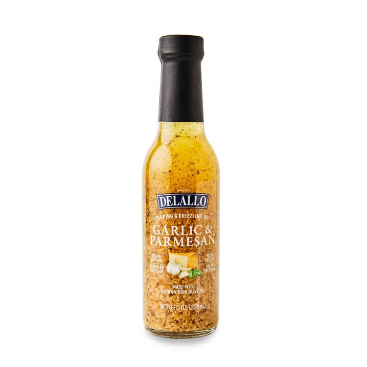 Delallo - Wholesale Olive Oil - Garlic Parmesan Dipping Oil 8 oz