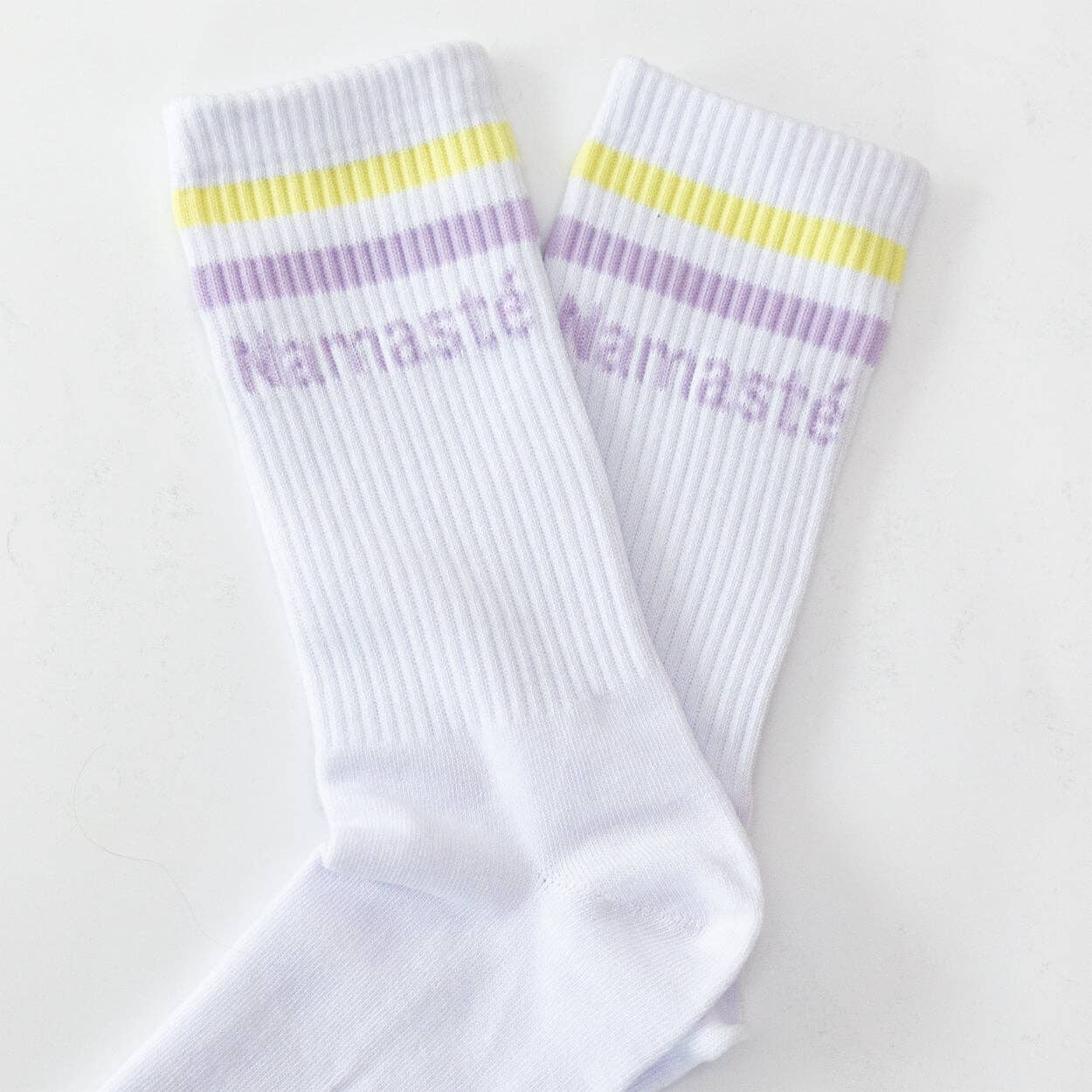 Divasya - Wholesale Socks - Women's - Socks with yoga motif in 2 variants: Inhale Exhale | Namaste0