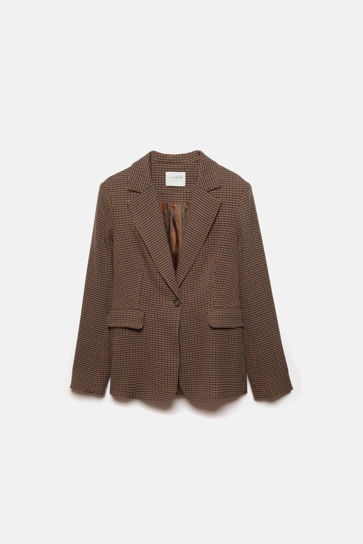 Lanidor - Wholesale Blazer - Women's - Blazer With Pied De Poule Pattern (426910-189)3