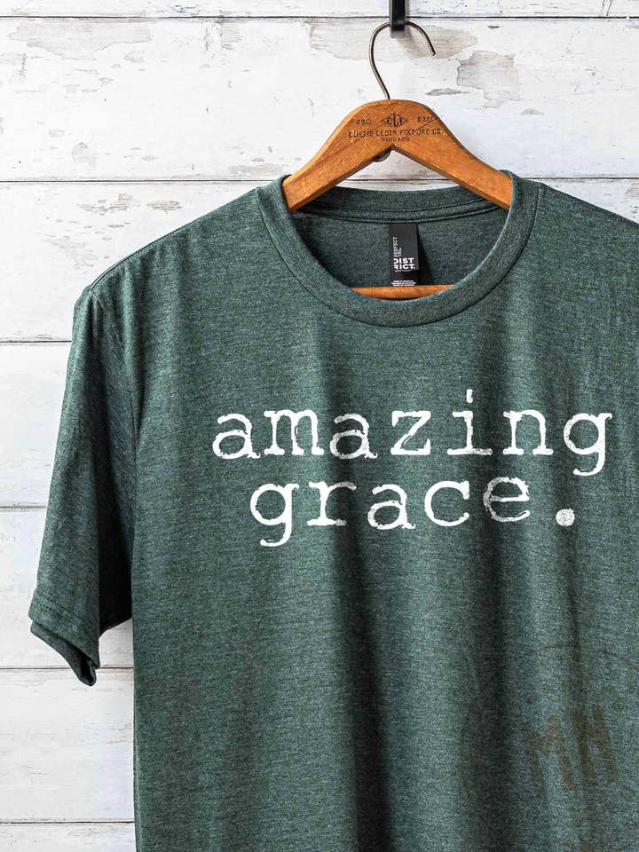 Amazing Grace Graphic T-Shirt - Screen Printed Design for wholesale by Minnesota Sisters