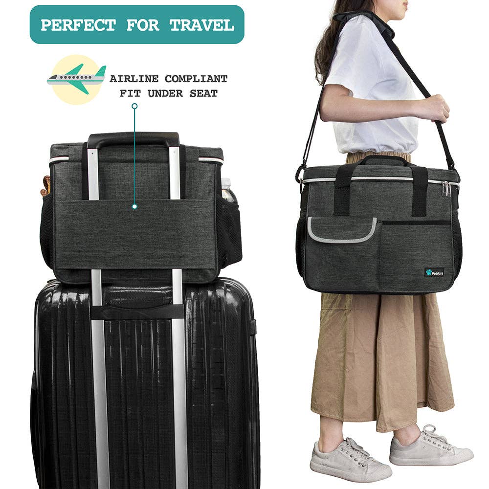 PetAmi - Vendita all'ingrosso Trasportino - Cani e gatti - Borsa Organizer Deluxe da Viaggio per Animali64