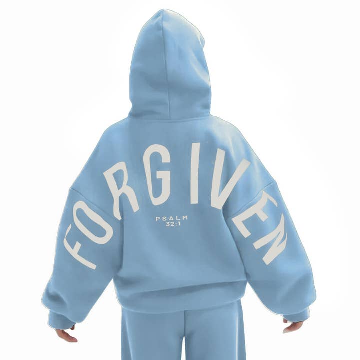 Rosa Clothing - Wholesale Hoodie - Women's - FORGIVEN Printed Oversized Hooded Sweatshirt5