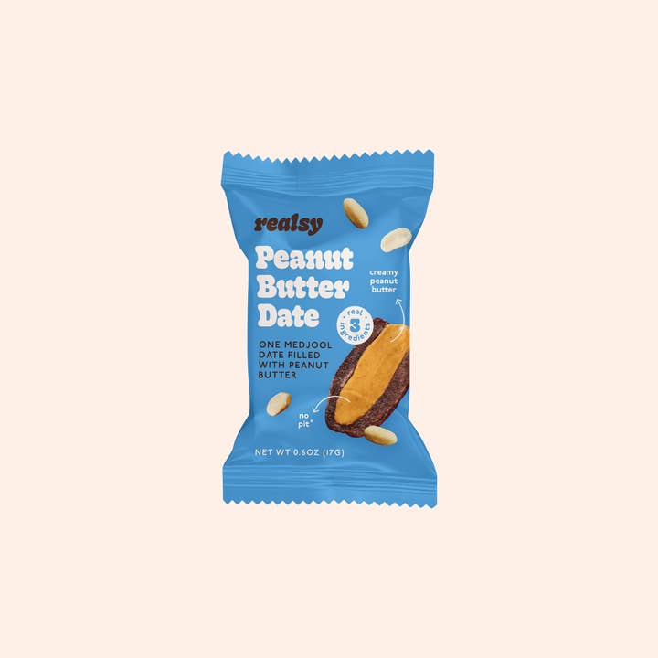 realsy - Wholesale Nuts - Peanut Butter Dates | Individually Wrapped (40 count)1