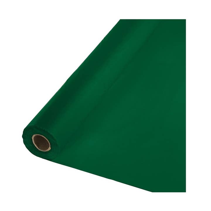 Rouleau de table de banquet en plastique, 40 po x 100 pieds, vert Hunter pour la vente par KT Supply