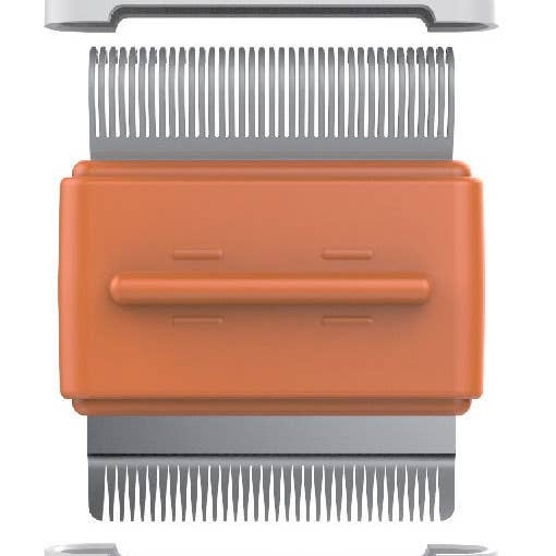 Pet Life ® Zipocket 2-in-1 Underake & Steel Travel Pet Comb for wholesale by Pet Life