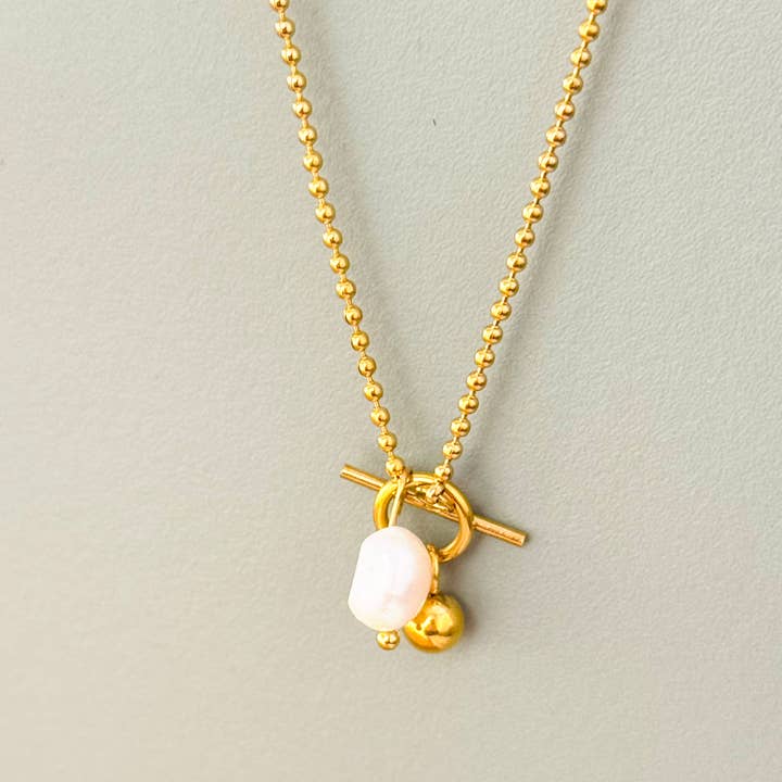 Cassette Barcelona – Engroshandel Halskæde med vedhæng – Irma Charm Halskæde med Perle0