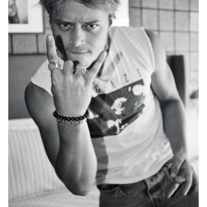 Love, Lisa - Wholesale Beaded Bracelet - JJ From Outerbanks Rudy Pankow's Lava Rock Men's Bracelet 2