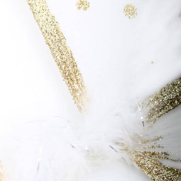 Inca UK – Großhandel Kostüm – Kinder – Weiße Feenflügel mit goldenen Glitzerdetails, 54 x 44 cm2