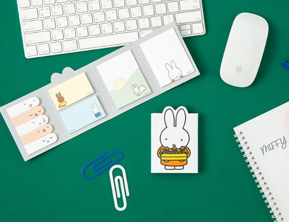 K-Wonderland - Wholesale Sticky Notes - Miffy 4-Fold Sticky Memo Set — Licensed Stationery Collectio5