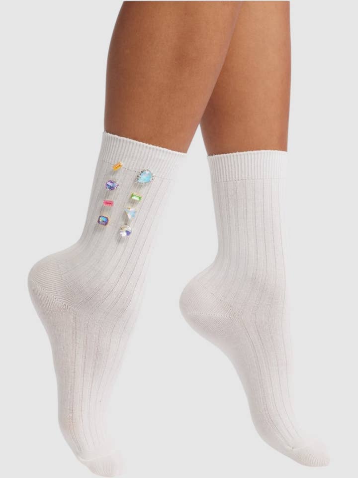 Be Jeweled Socks for wholesale by High Heel Jungle