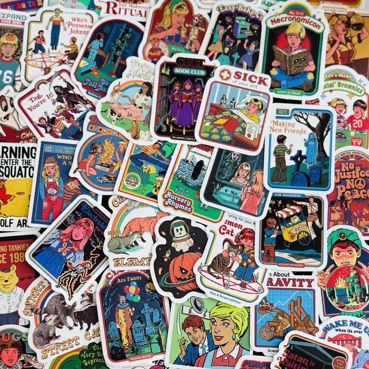 Medium Moon Co. - Wholesale Sticker - Retro horror sticker pack