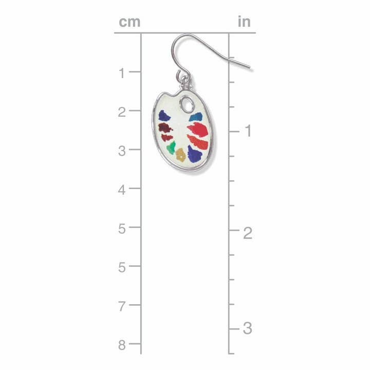 David Howell and Company - Wholesale Dangle Earrings - Watercolor Palette Earrings, MADE in USA