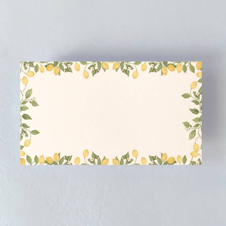 Ensemble de cartes de table Lemon Blo pour la vente par Gloster Road Co.