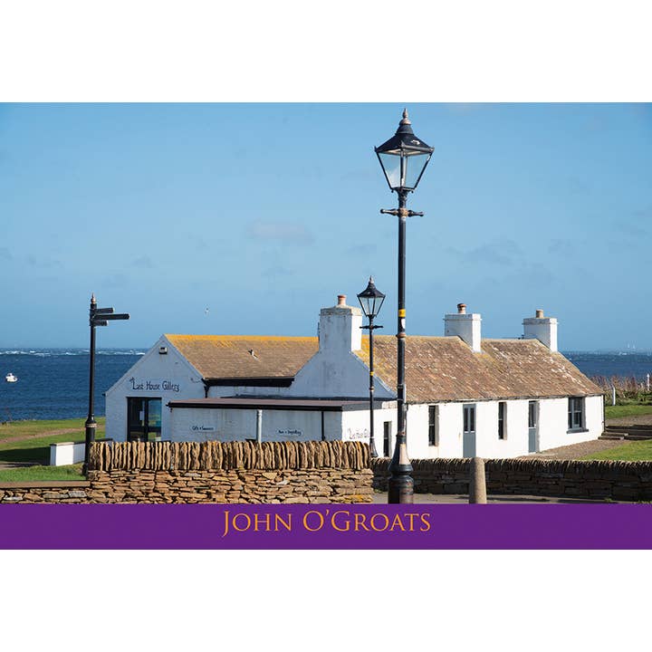 Medium Postcard John O'Groats for wholesale by Island Blue Publishing
