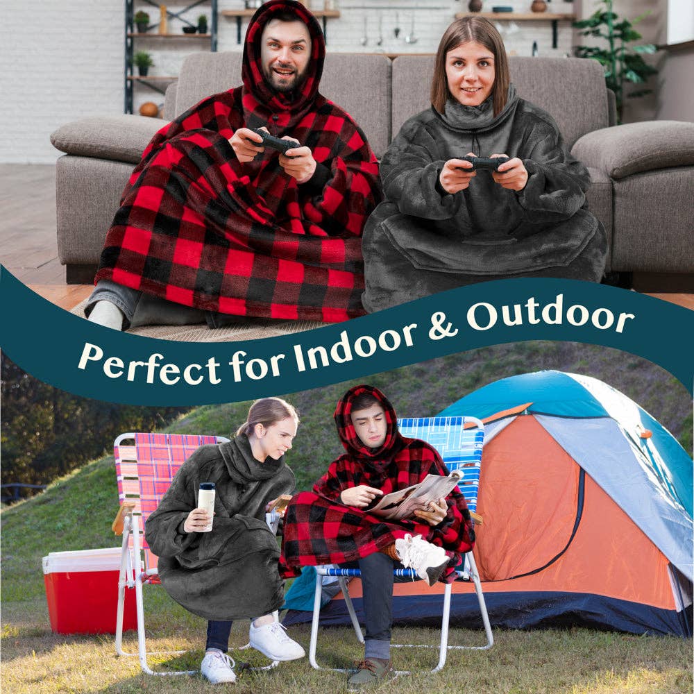 Pavilia - Wholesale Throw Blanket - Neck Warmer Sweatshirt Hoodie Blanket15