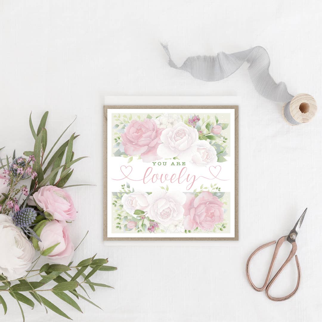 Rosenheart - Wholesale Love Card - Calligraphy with Flowers Card2