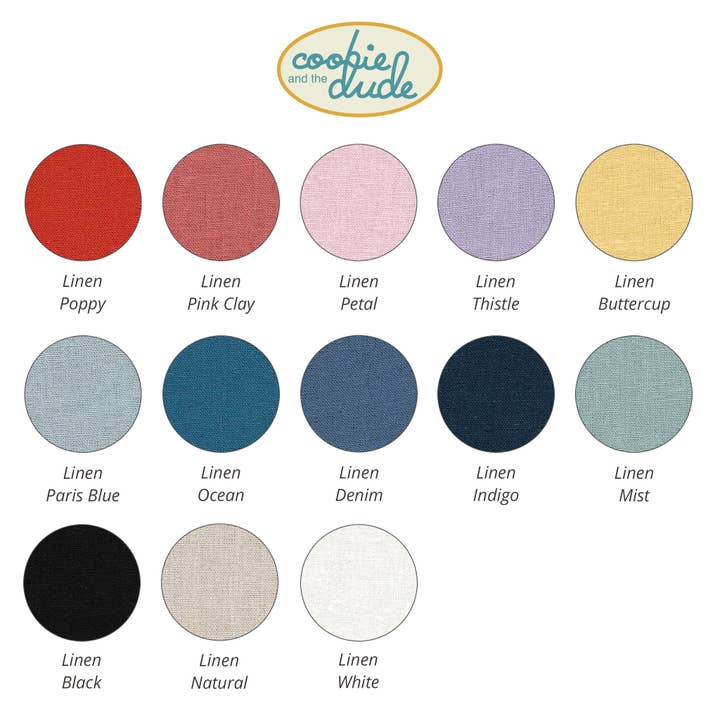 Bandeaux noués - Lin uni pour la vente par Cookie & the Dude