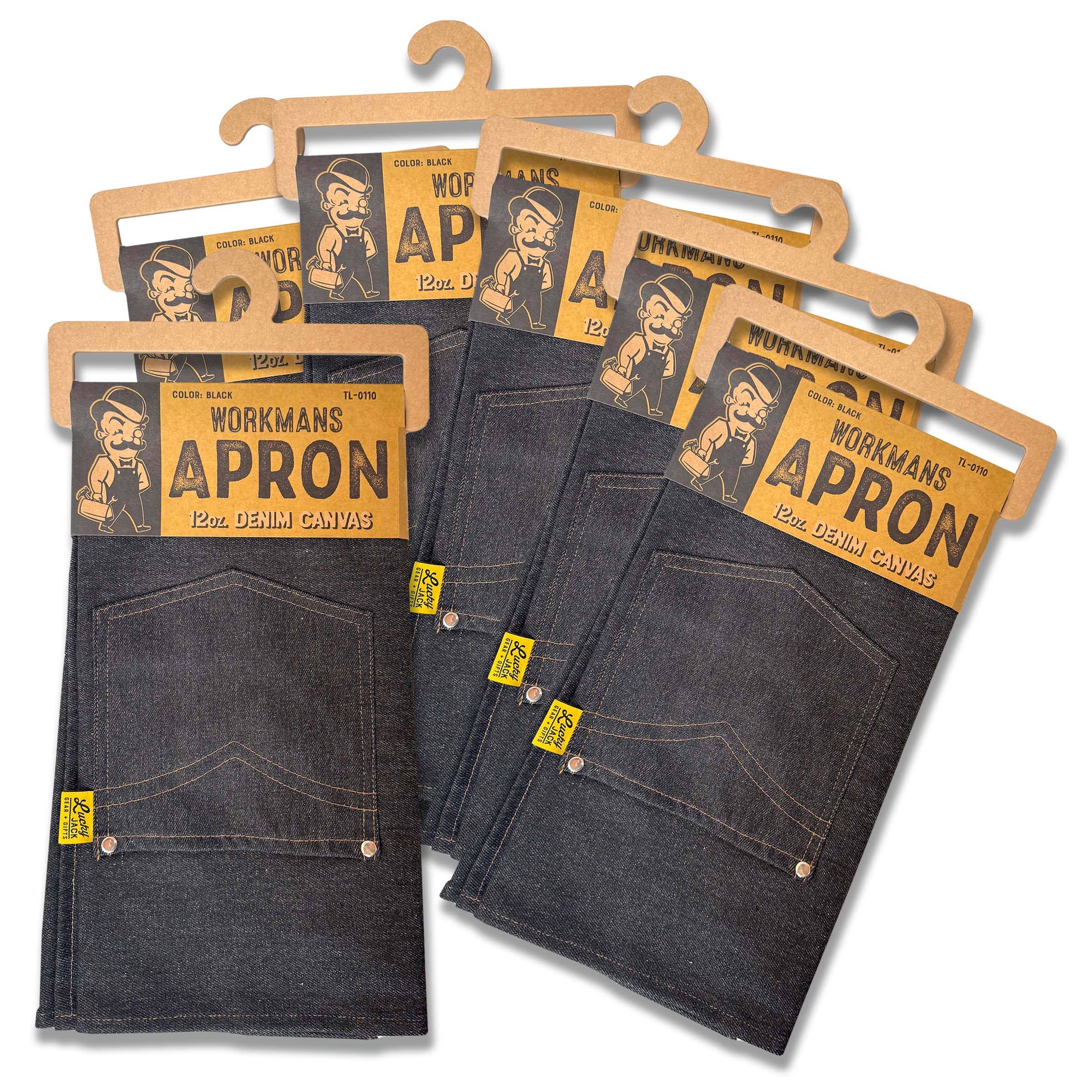 Lucky Jack - Wholesale Apron - Workman's Apron, Denim (6 pk.) – Lifestyle1