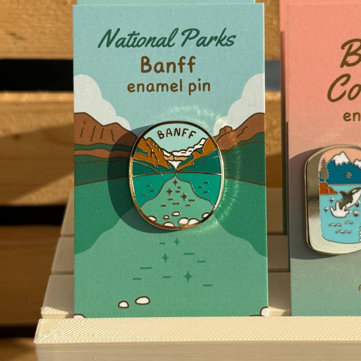 Ashleigh Green Studios - Wholesale Lapel Pin/Button - Banff National Park, Lake Louise - enamel pin ✨2