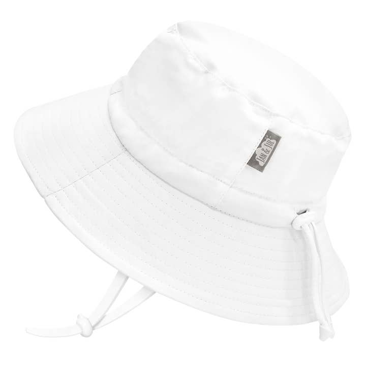 White | Aqua Dry Bucket Hat for wholesale by Jan & Jul