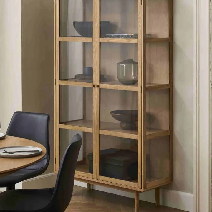 Furnhouse - Wholesale Cabinet - 2-Door Display Cabinet Svendborg - Natural Oak1