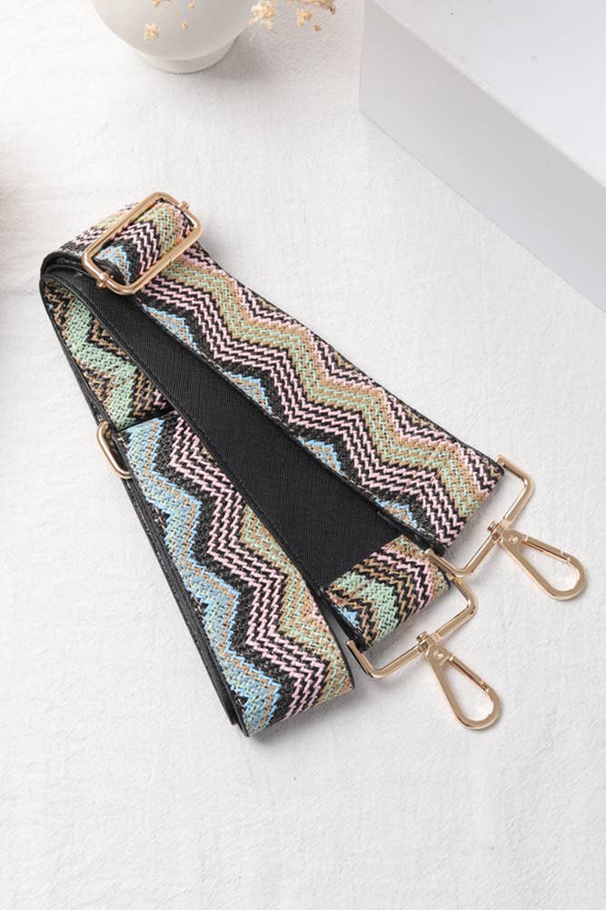 Hana - Wholesale Bag Strap - Women's - Chevron Pattern Straw Bag Straps14
