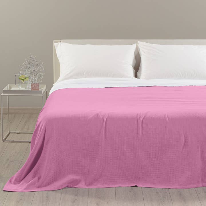 Oquiltat Överkast i Panama Bomull Rio Caleffi Enfärgad för wholesale av caleffi spa