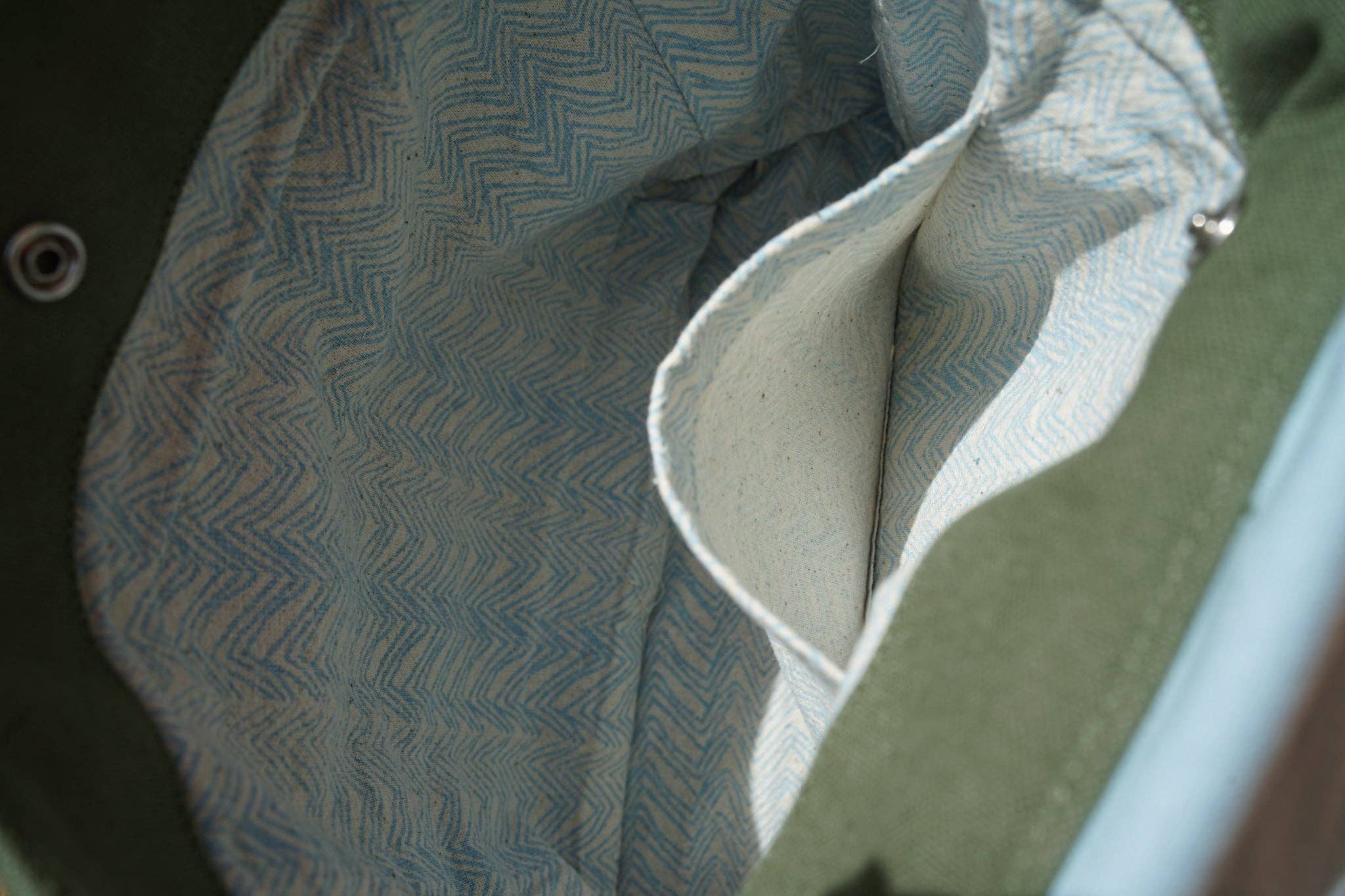 Family Impact Stories – wholesale Ryggsäck - Barn – Rektangulär ryggsäck för barn i himmelsblått och olivgrönt3