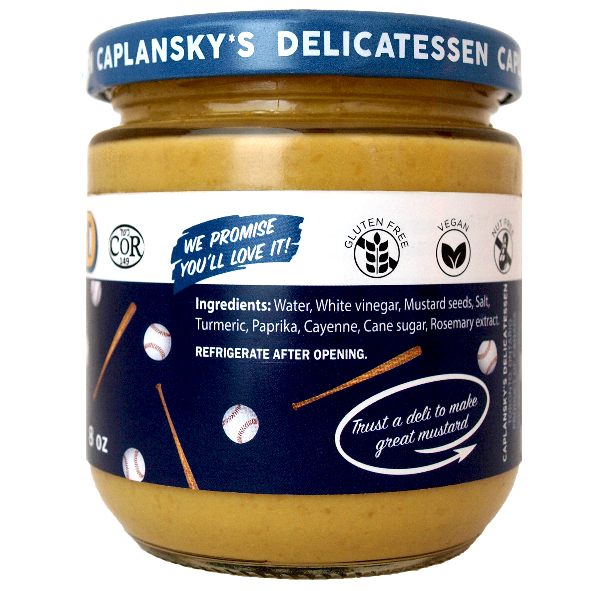 Caplansky's Deli Mustard - Wholesale Mustard - Caplansky's Deli Ballpark Mustard 235 ml - 8 oz. jar1