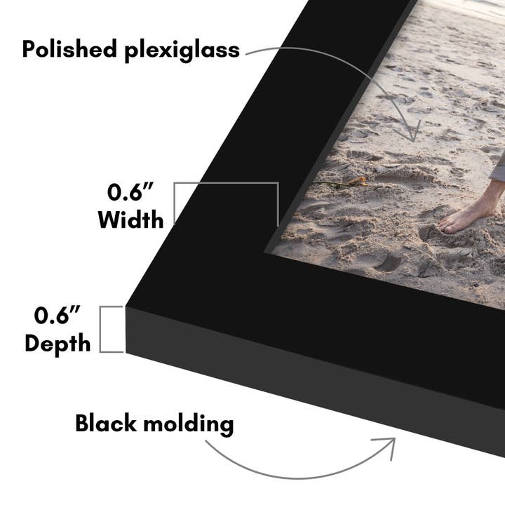 Americanflat - Wholesale Picture Frame - Americanflat 5 Pack Picture Frames With Mat Plexiglass Cover158