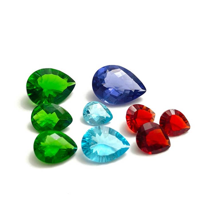 Twan Kee Jewelry - Wholesale Stud/Post Earrings - E60709P Mt St Helens Helenite Pear Shape Stud Earrings4