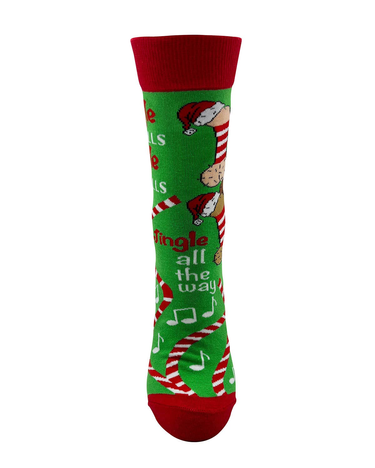 Fabdaz - Vente Chaussettes – femme - Chaussettes fantaisie Sassy pour femmes Jingle Balls and Festive Dicks2