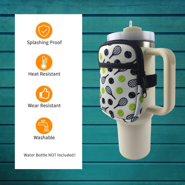 Sportybella - Wholesale Water Bottle - Tennis Water Bottle Pouch3