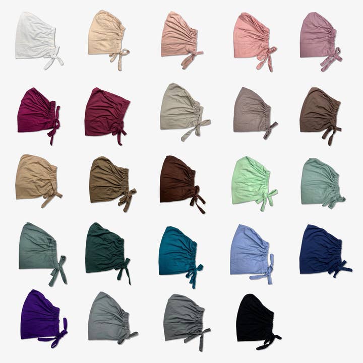 Lili Scarves - Wholesale Hijab - Women's - Recycled Bamboo Viscose Under Cap - Adjustable Tie-back