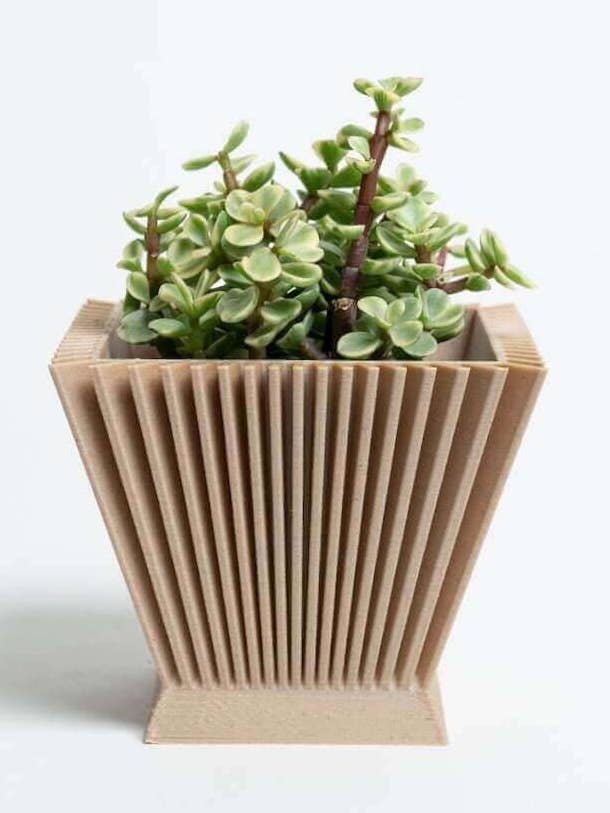 SUNRISE™ Beige fyrkantig plantering för wholesale av Woodland Pulse