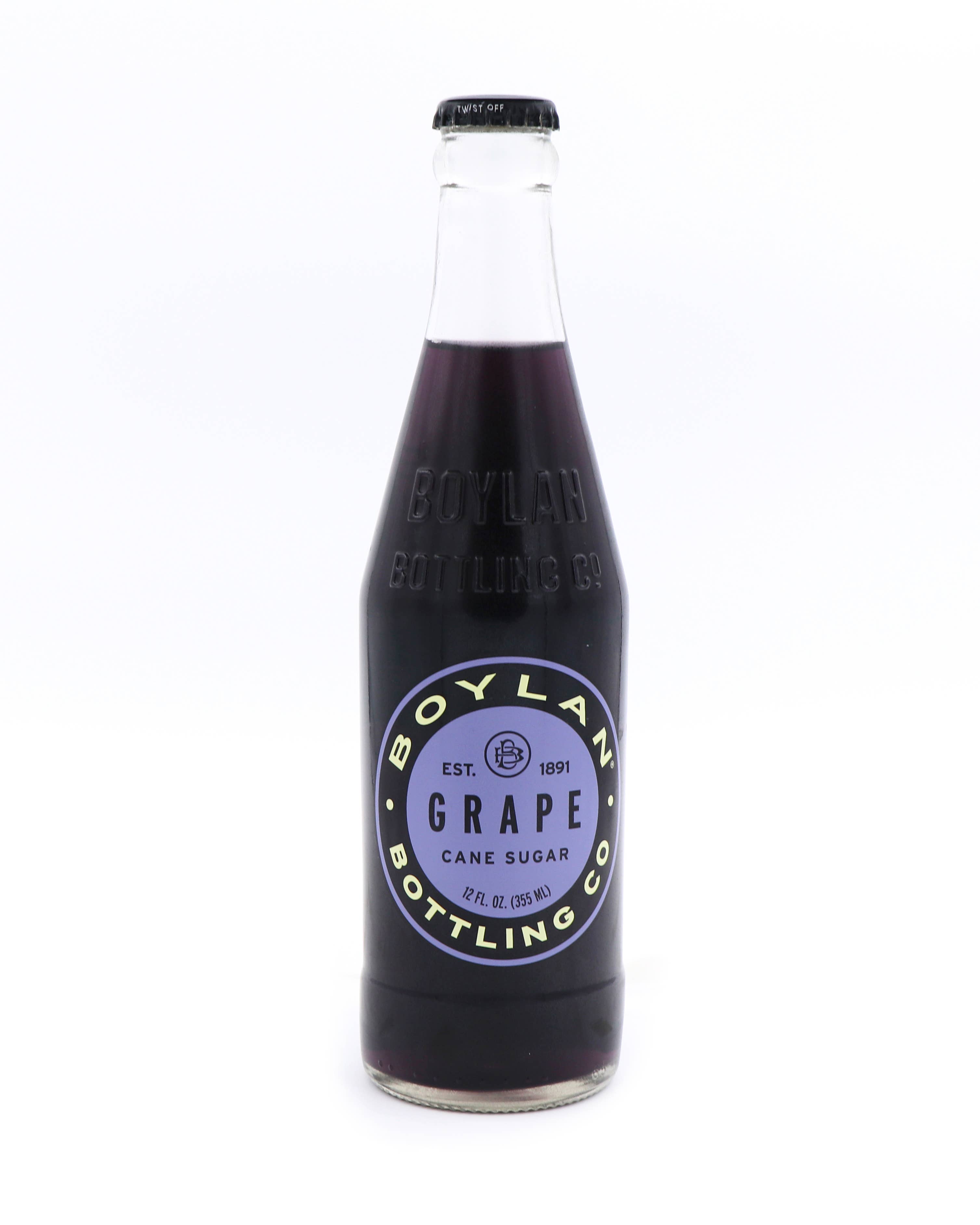 Grandpa Joe's Candy Shop - Wholesale Soda/Carbonated Drink - Boylan Grape Soda, 12 Fl oz, 12ct Bottles