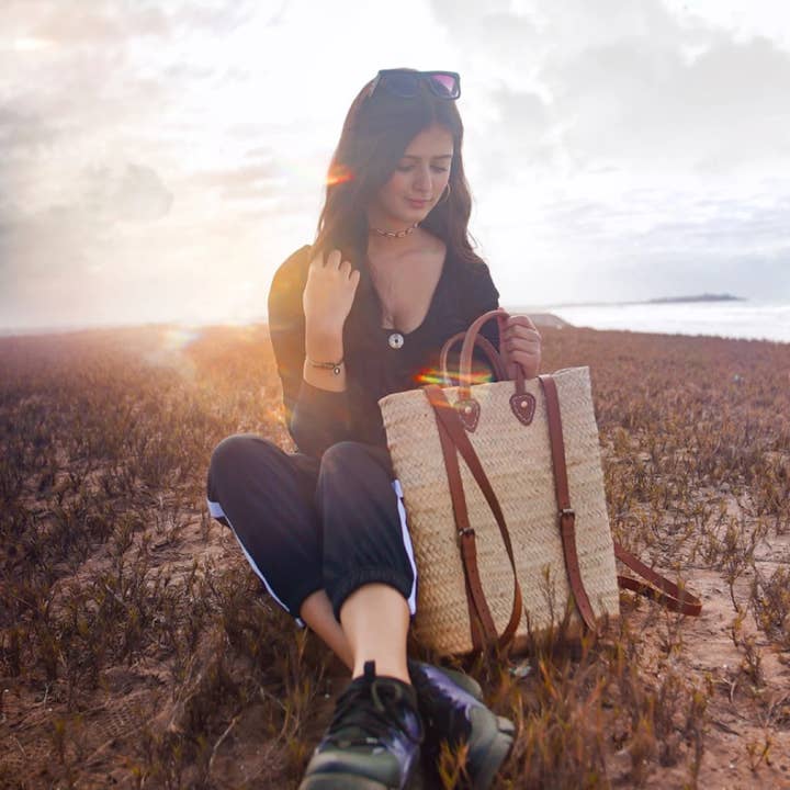 craftberber – Mochila - Mulher por atacado – Mochila de Palha, Mochila Hipster, Bolsa artesanal, Saco de palha1