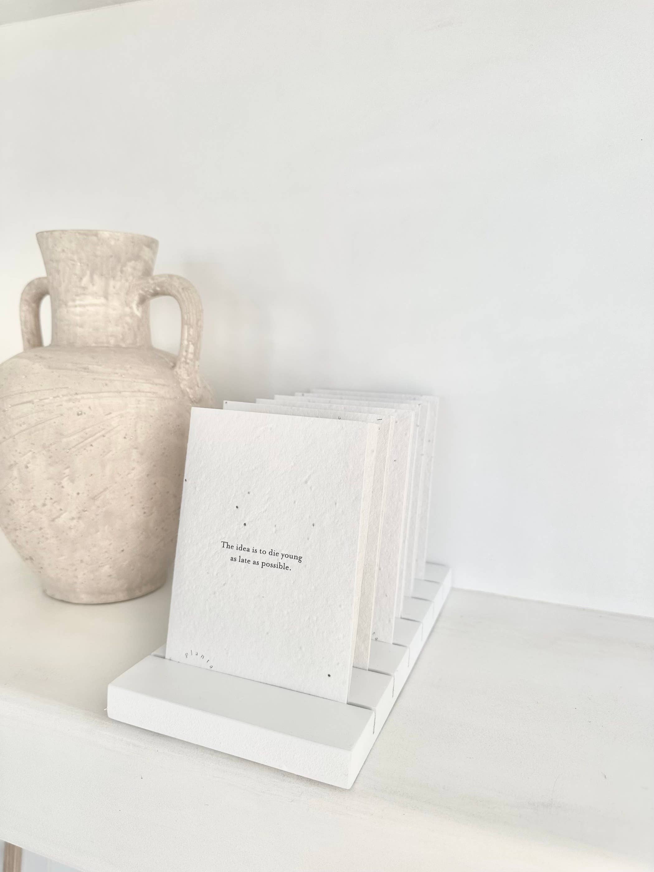 Axel & Ash - Wholesale Everyday Greeting Card - PLANTABLE Greeting Card || SENILE - 6Pack11