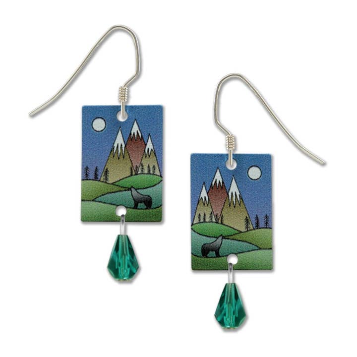 Wolf mit Bergen für den Großhandel von Left Hand Studios