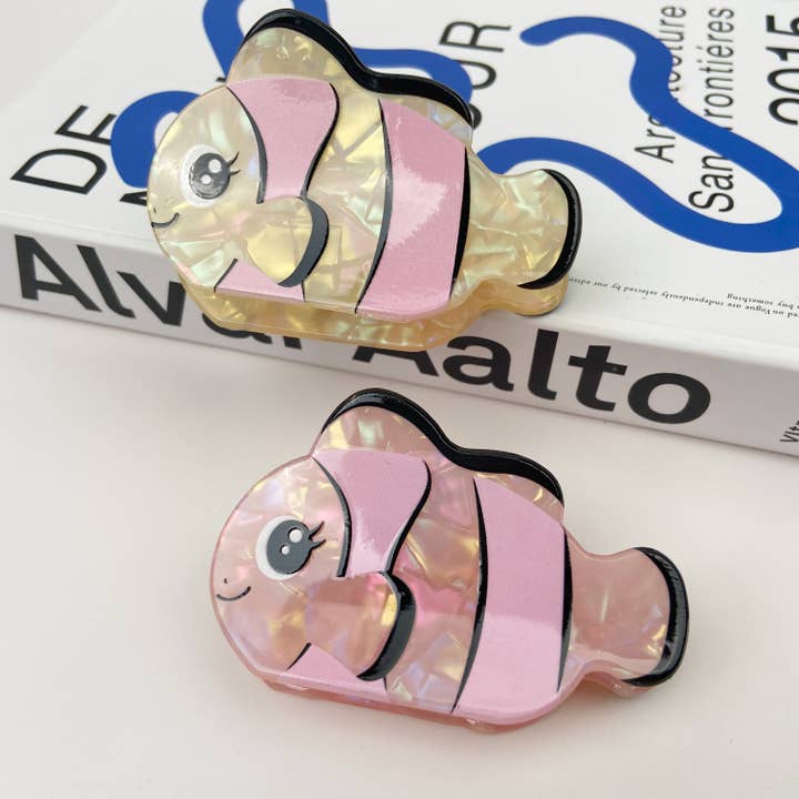 TheDivaSoap – Großhandel Haarclip – Damen – Rosafarbener Fisch-Haarclip6