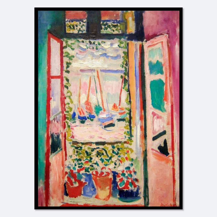 Sugar & Canvas – wholesale Art print – Matisse The Open Window 1905 Painting Art Print M136