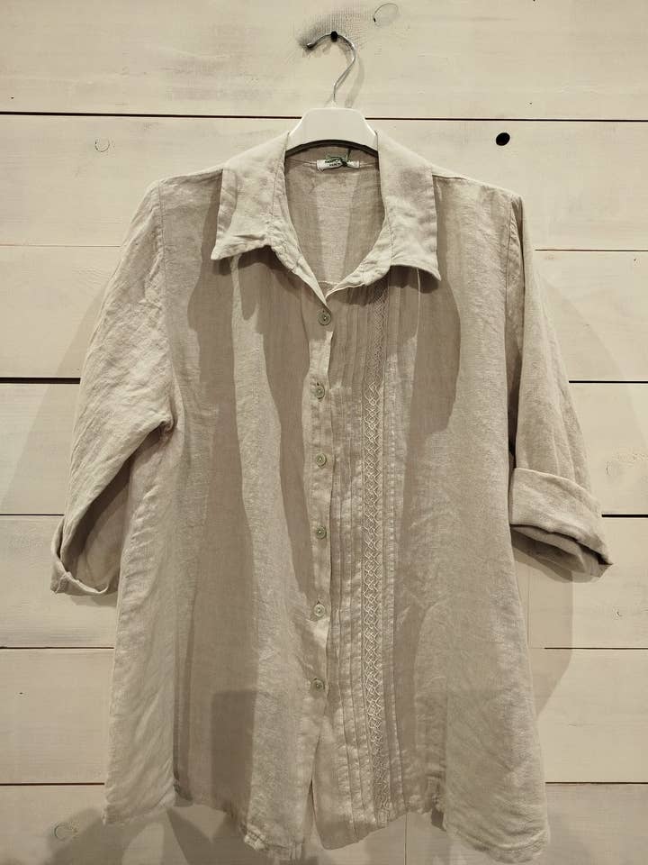 Linos y Textiles - Wholesale Button Down Shirt - Women's - REF:17843 100% Linen Shirt