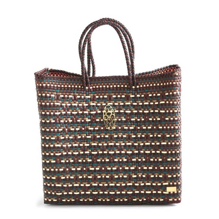 MEDIUM RED GOLD TOTE BAG for wholesale by Lola's Bag by Georgina Herrera