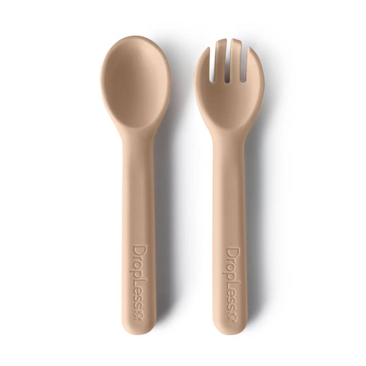 DropLess Baby & Toddler Spoon and Fork Set – 2-Pack for wholesale by Jedbaby