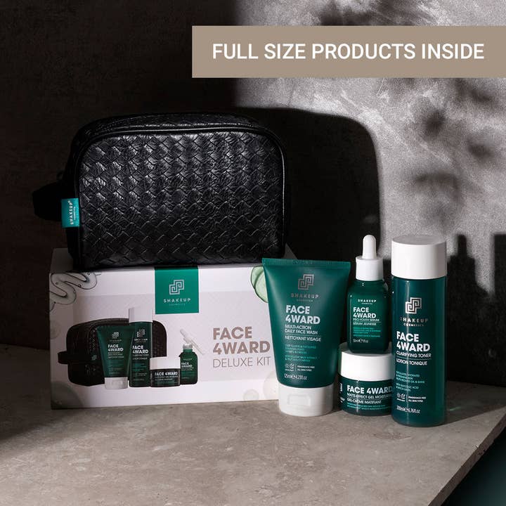 Shakeup Cosmetics - Wholesale Facial Care Set/Kit - Men's - FACE4WARD DELUXE KIT -Complete skincare routine gift for men6