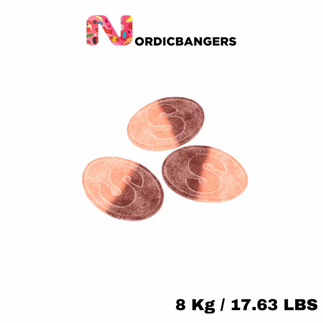 Nordicbangers - Swedish Candy Supply - Wholesale Gummy - Swedish Candy - S-mark SOUR PEACH/COLA1