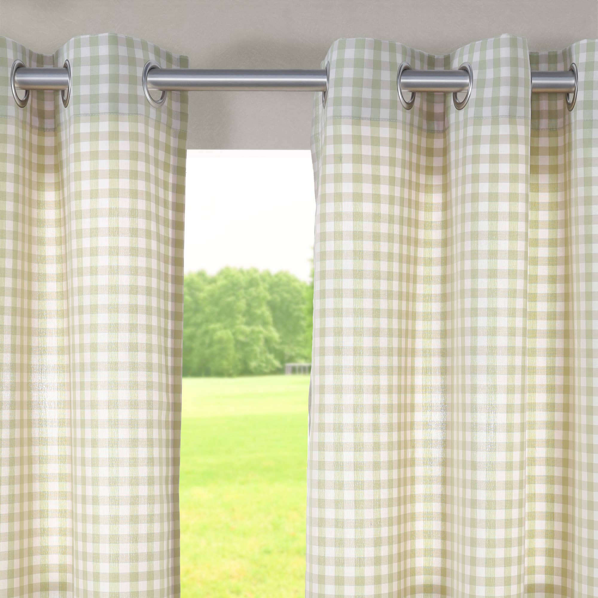 Awesome Home – wholesale Curtain – Checkerboard Outdoor Curtain UV Protected Single Panel1