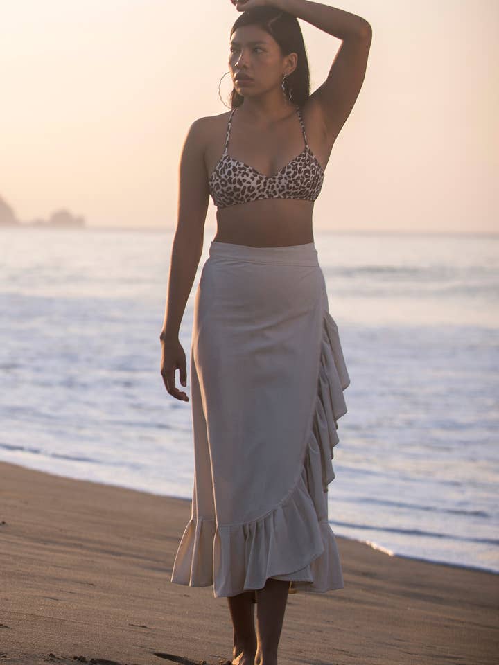 LUZ Collection – Saia - Mulher por atacado – Saia Olanes em 3 Cores - 100% Algodão - Produzida em Oaxaca6